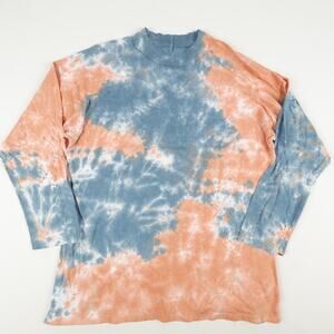 We The Free Free People Womens Large Tie-Dye Oversized Long Sleeve Shirt